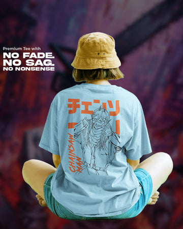 Chainsaw Man Power T-Shirt | Oversized Fit | 270 GSM Cotton