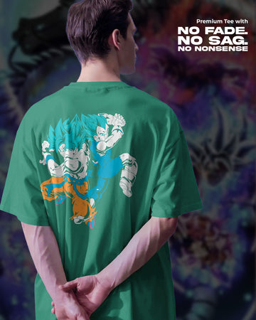 Goku x Vegeta Final Kamehameha Anime T-Shirt | Unisex | Oversized Fit | 270 GSM Cotton