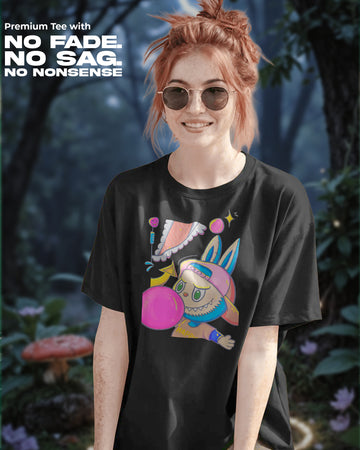 Labubu “Bubble Pop” T-Shirt | Female Regular Fit | 100% Cotton | 270 GSM