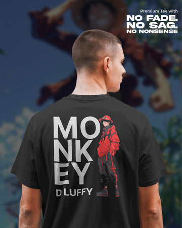 One Piece X Urban Luffy T-Shirt | Unisex Regular Fit | 100% Cotton | 270 GSM