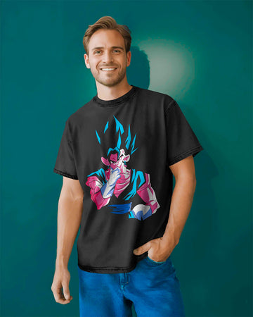 Goku Limitless Fusion Thinker T-Shirt | Unisex Regular Fit | Dragon Ball Z Anime Tee | 100% Cotton