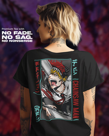 Chainsaw Man Denji T-Shirt | Oversized Fit | 270 GSM Cotton