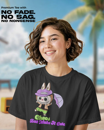 Labubu “Chaos Cutie” T-Shirt | Female Regular Fit | 100% Cotton | 270 GSM