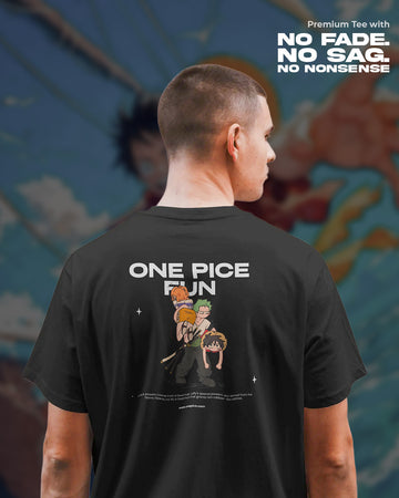 One Piece X Zoro’s Crew Carry T-Shirt | Unisex Regular Fit | 100% Cotton | 270 GSM