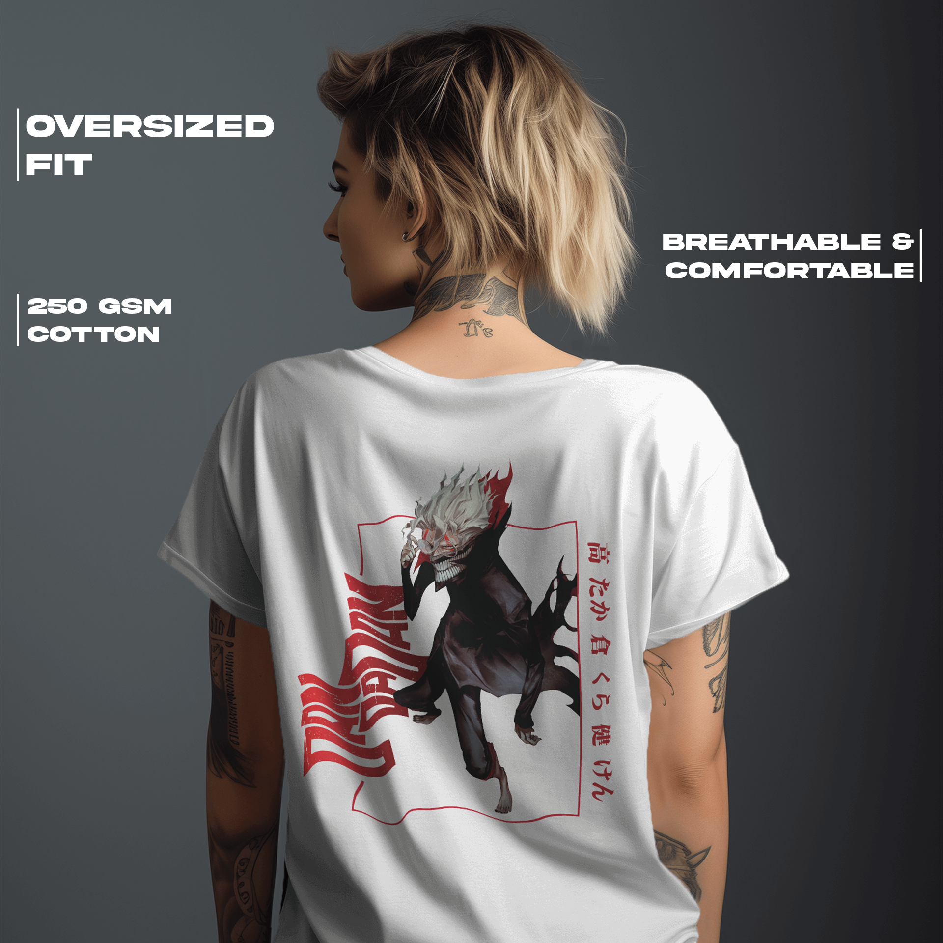 Ken Takakura Dan Da Dan T-Shirt | Oversized Fit | 270 GSM Cotton