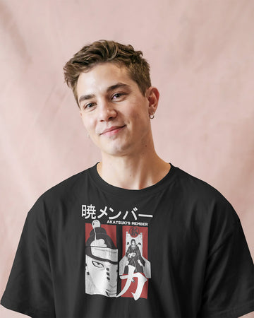 Naruto Akatsuki Pain & Itachi T-Shirt | Unisex Regular Fit | 100% Cotton