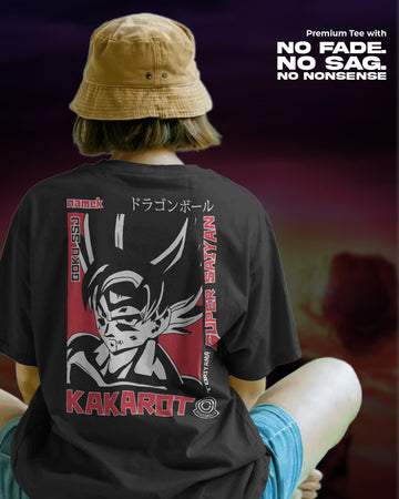 Goku Kakarot Saiyan Legend Anime T-Shirt | Unisex | Oversized Fit | 270 GSM Cotton