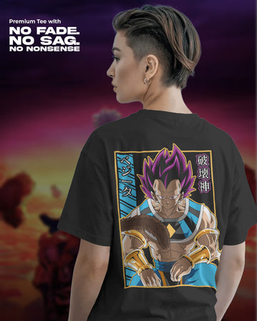 Vegeta Power T-Shirt | Unisex | Regular Fit | 270 GSM Cotton