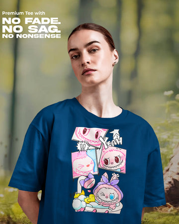 Labubu “Bath Time Joy” T-Shirt | Female Regular Fit | 100% Cotton | 270 GSM