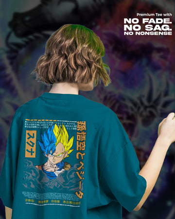 Dragon Ball “Goku x Vegeta Fusion Energy” T-Shirt | Unisex Regular Fit | Anime Tee | 100% Cotton | 270 GSM