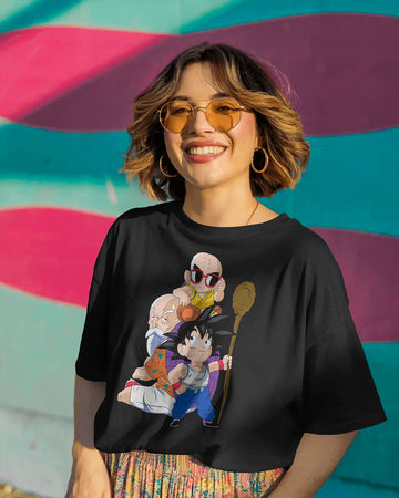 Turtle School Trio T-Shirt | Unisex Regular Fit | Dragon Ball Z Anime Tee | 100% Cotton