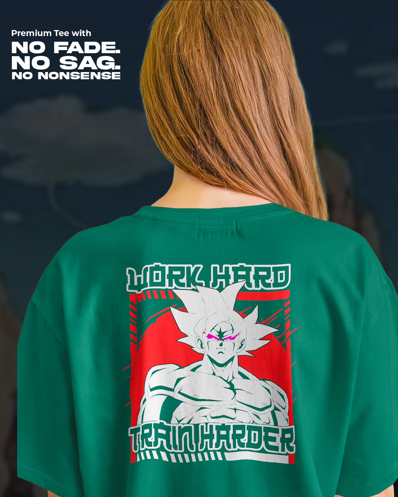 Dragon Ball “Work Hard, Train Harder” Goku T-Shirt | Unisex Regular Fit | Anime Tee | 100% Cotton | 270 GSM