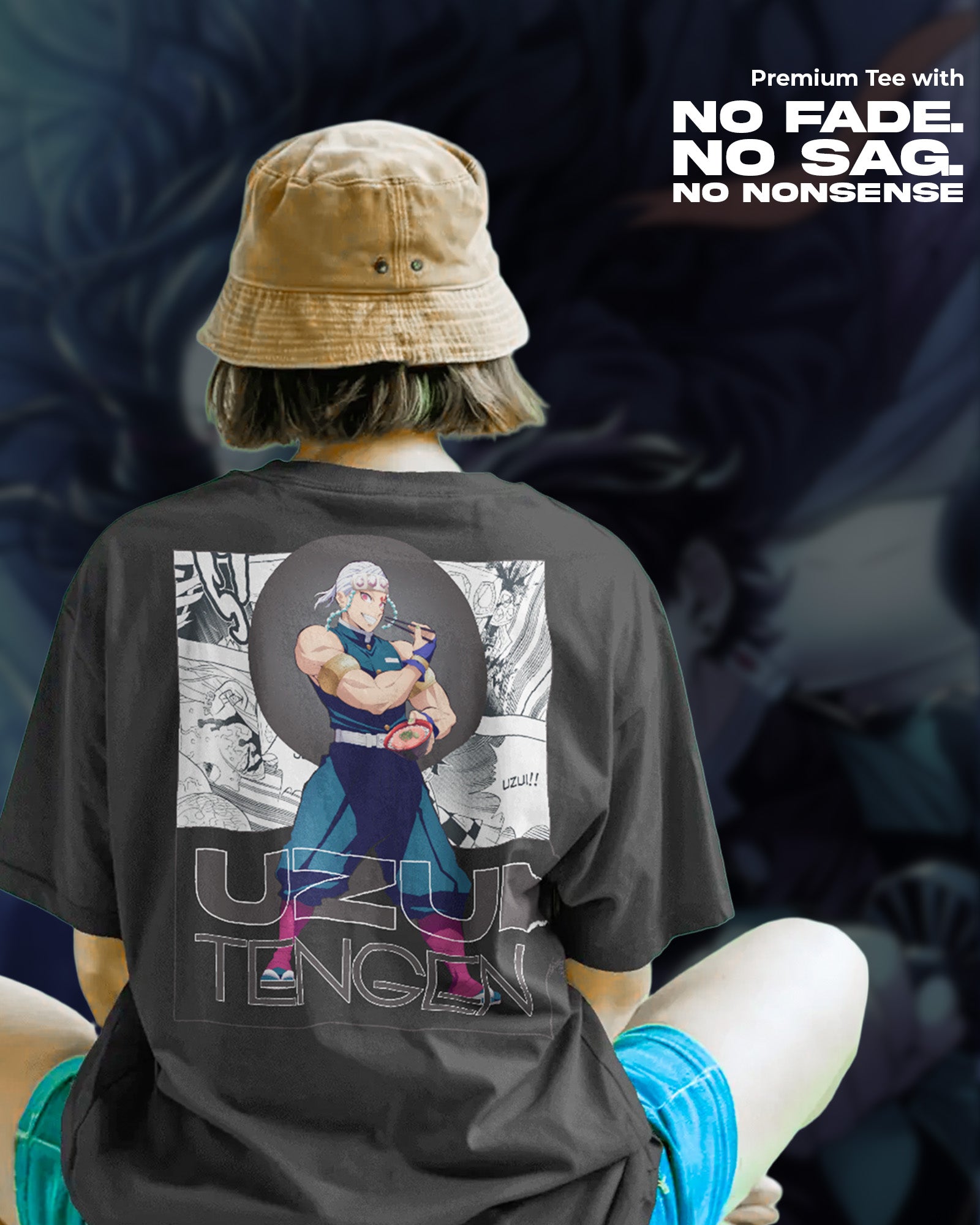 Tengen Uzui X Demon Slayer T-Shirt | Unisex | Regular Fit | 270 GSM Cotton
