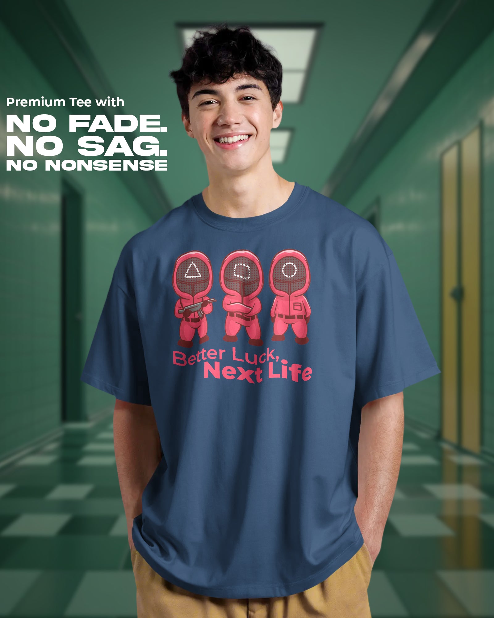 Squid Game “Better Luck Next Life” T-Shirt | Unisex Regular Fit | 100% Cotton