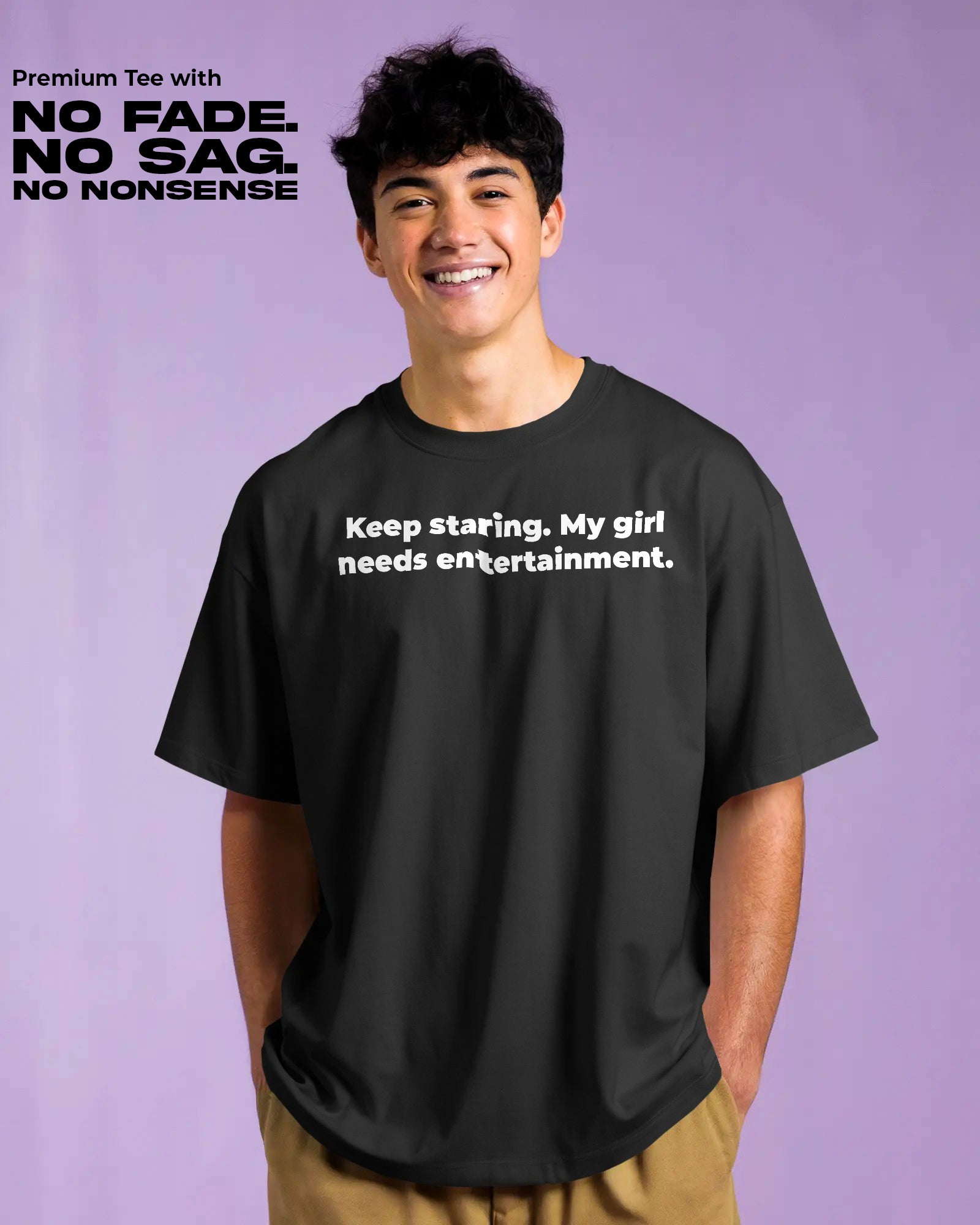 Stare Back Tee | Unisex Regular Fit | 100% Cotton | 270 GSM