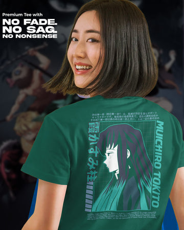 Muichiro Flow X Demon Slayer T-Shirt | Unisex | Oversized Fit | 270 GSM Cotton
