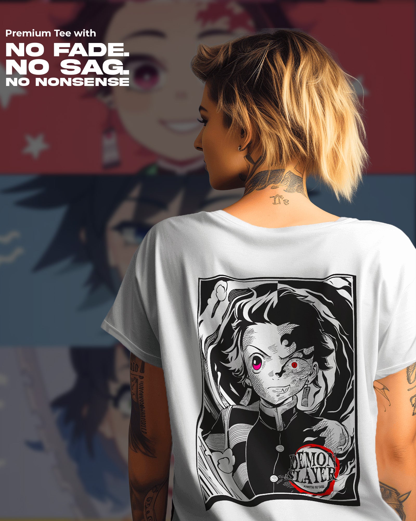Tanjiro Kamado X Demon Slayer T-Shirt | Unisex | Oversized Fit | 270 GSM Cotton