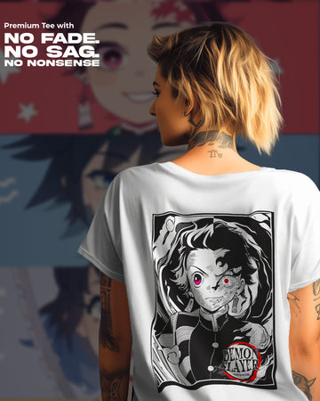 Tanjiro Kamado X Demon Slayer T-Shirt | Unisex | Oversized Fit | 270 GSM Cotton