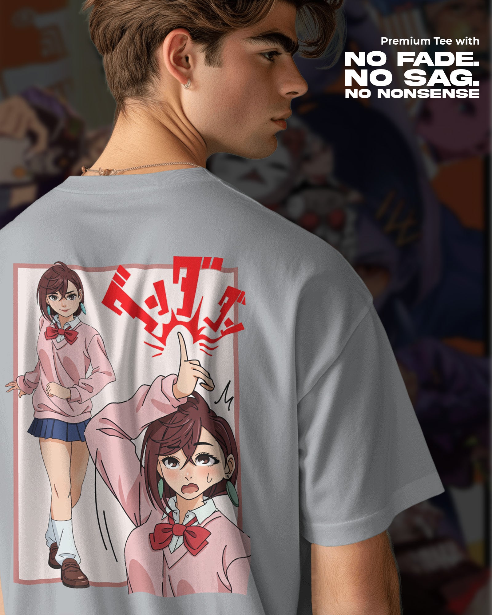 Momo Ayase Dan Da Dan T-Shirt | Unisex | Oversized Fit | 270 GSM Cotton
