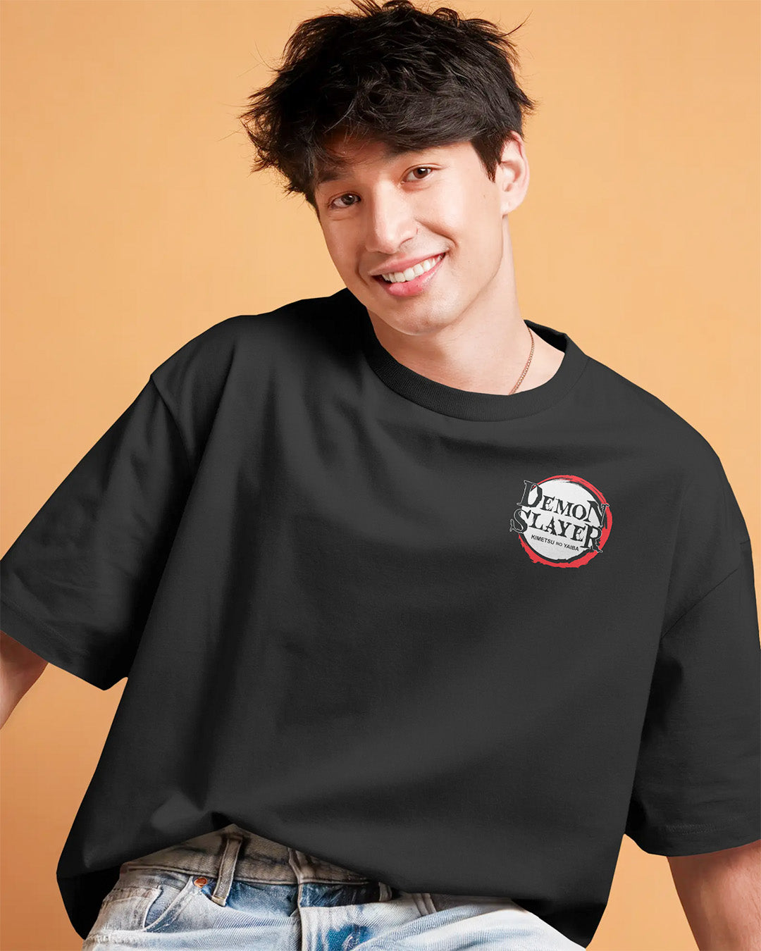 Demon Slayer X Stay Positive T-Shirt | Unisex Regular Fit | 100% Cotton | 270 GSM